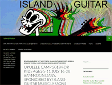 Tablet Screenshot of islandguitar.com